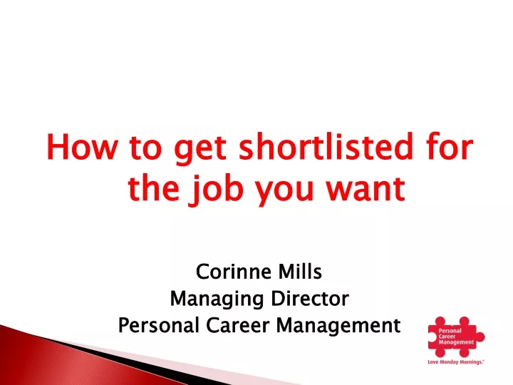 how to get shortlisted for the job you want