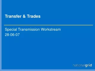 Transfer &amp; Trades