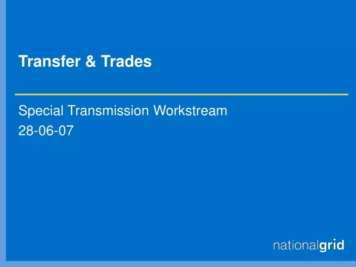 transfer trades