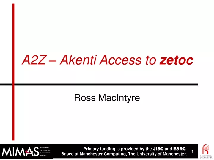 a2z akenti access to zetoc