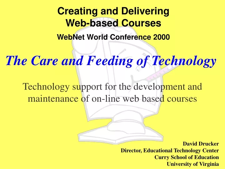 creating and delivering web based courses webnet world conference 2000