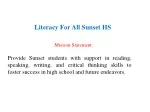Literacy For All Sunset HS - slide 1