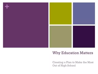 Why Education Matters