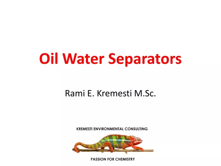 oil water separators