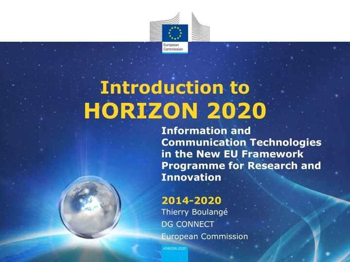 introduction to horizon 2020