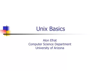 Unix Basics