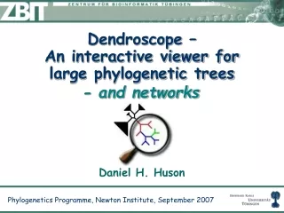 Dendroscope – An interactive viewer for  large phylogenetic trees