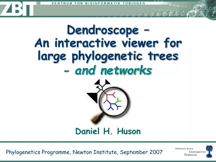 dendroscope an interactive viewer for large phylogenetic trees