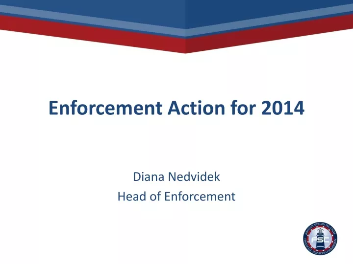 enforcement action for 2014