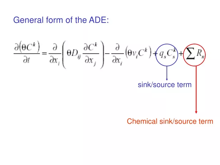 general form of the ade