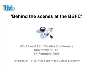 ‘Behind the scenes at the BBFC’