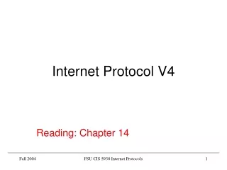 Internet Protocol V4