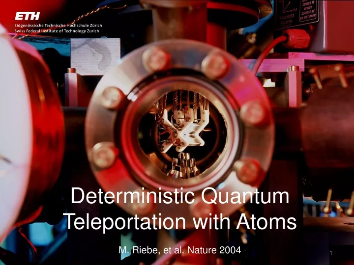 deterministic quantum teleportation with atoms