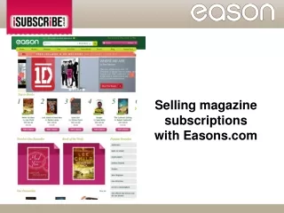 Selling magazine subscriptions with Easons