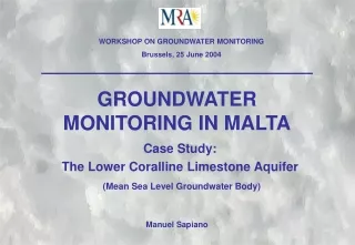 GROUNDWATER  MONITORING IN MALTA