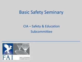 Basic Safety Seminary