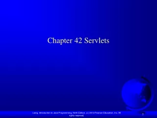 Chapter 42 Servlets