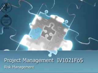 Project Management  IV1021Fö5