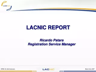 Ricardo Patara Registration Service Manager