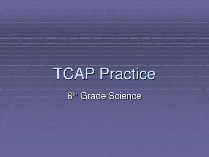 tcap practice