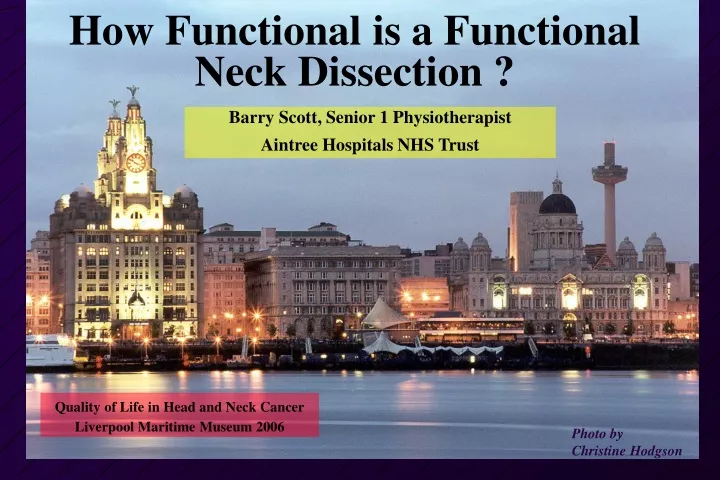 how functional is a functional neck dissection