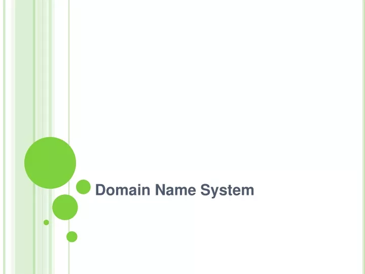 domain name system