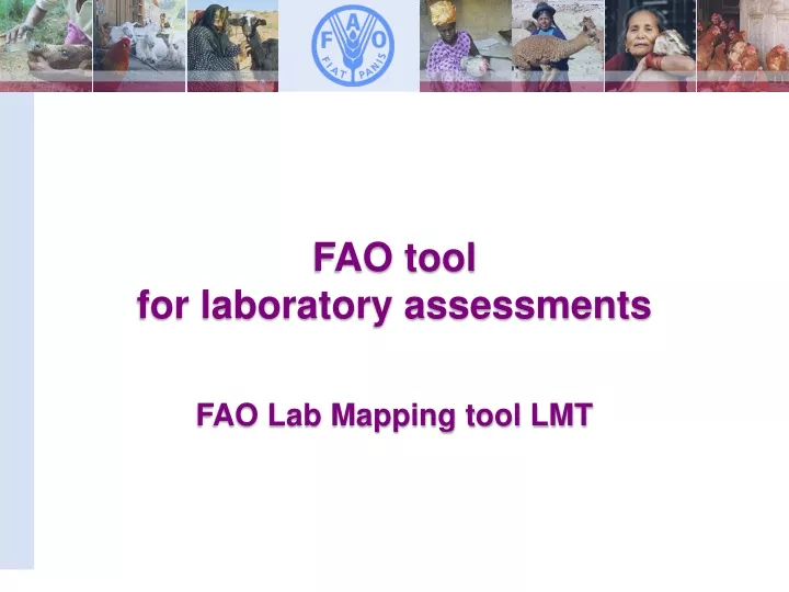 fao tool for laboratory assessments