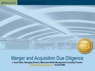 Merger and Acquisition Due Diligence