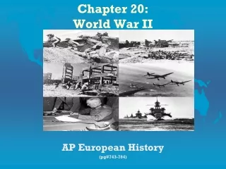 Chapter 20: World War II