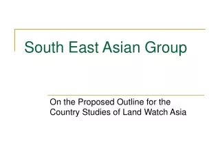 South East Asian Group