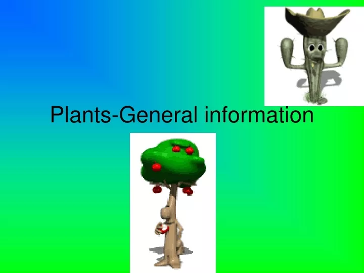 plants general information