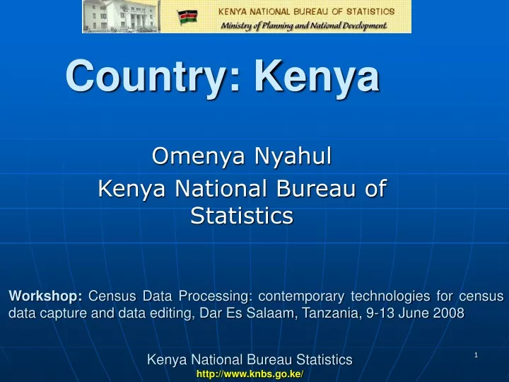 omenya nyahul kenya national bureau of statistics