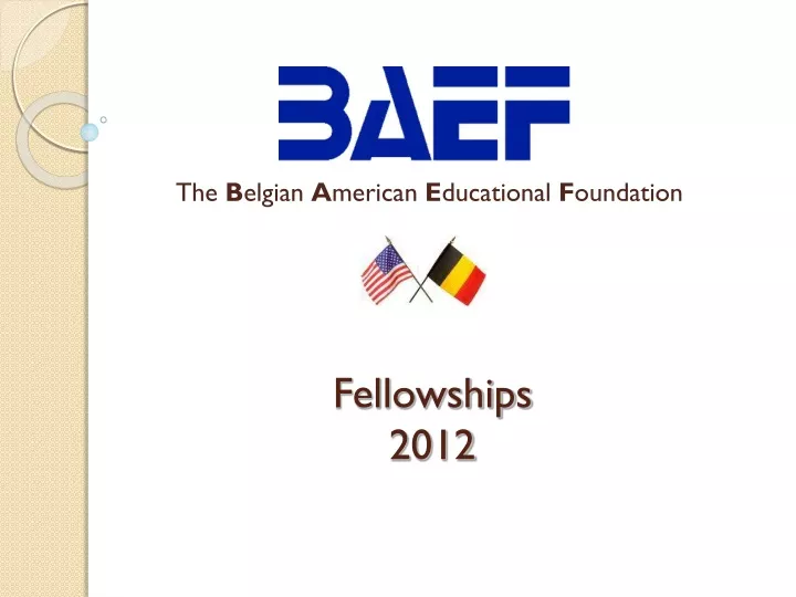 fellowships 2012