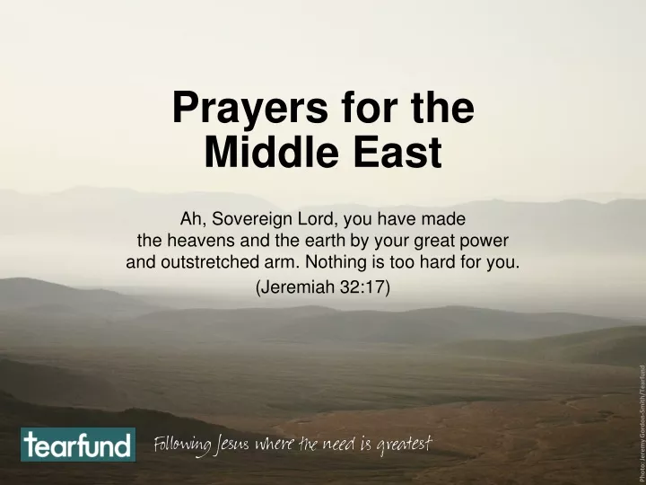 prayers for the middle east