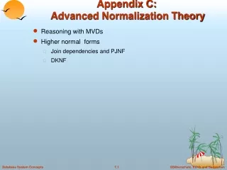Appendix C:   Advanced Normalization Theory