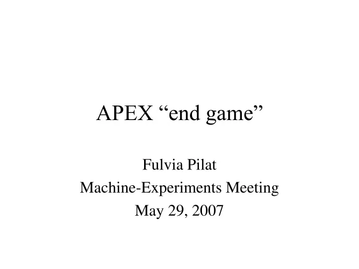 apex end game