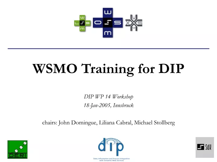 wsmo training for dip