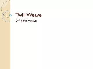 Twill Weave