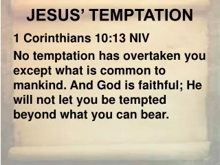 1 Corinthians 10:13 NIV