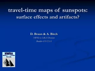 travel-time maps of sunspots: surface effects and artifacts?