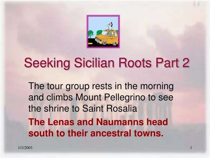 seeking sicilian roots part 2