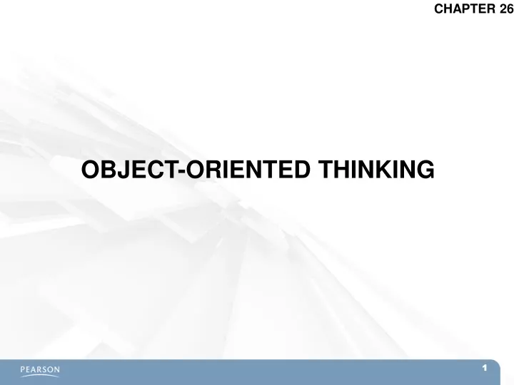 object oriented thinking