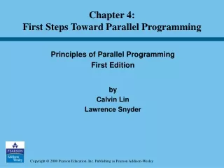 Principles of Parallel Programming First Edition by  Calvin Lin Lawrence Snyder
