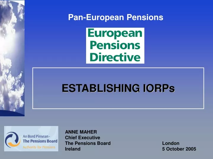 pan european pensions