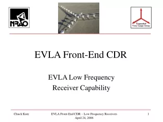 EVLA Front-End CDR