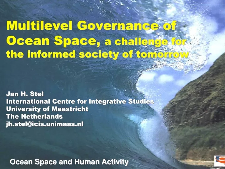 multilevel governance of ocean space a challenge