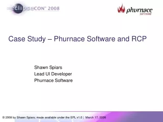 Case Study – Phurnace Software and RCP