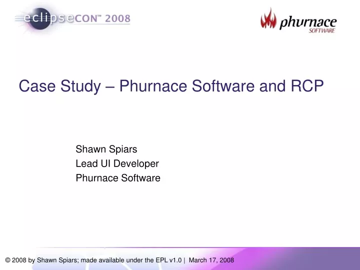 case study phurnace software and rcp