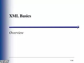 XML Basics