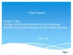 Final Report - slide 1